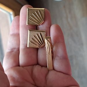 Swank Vintage Tie Bar and Cuff Links